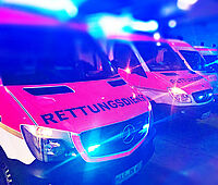 Seit dem 1. August betreibt das Bayerische Rote Kreuz in Schweinshaupten in der Gemeinde Bundorf einen zusätzlichen Stellplatz. Dieser ist montags bis sonntags von 8:00 bis 20:00 Uhr besetzt.  (Foto: Michael Will / BRK)