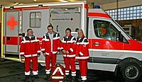 Schichtwechsel in der Eberner BRK-Wache.